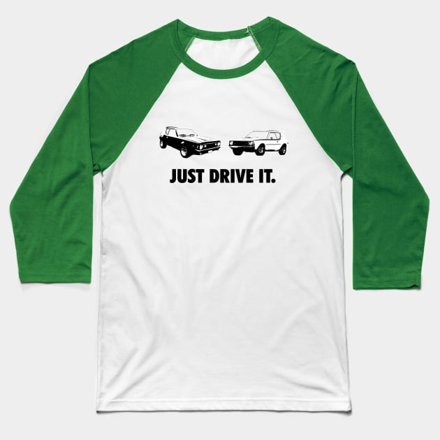 Just Drive IT. Baseball T-Shirt by amigaboy